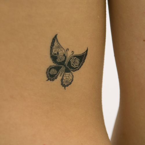 タトゥーシール 黒蝶3