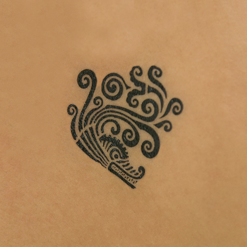 タトゥーシール 魚紋様