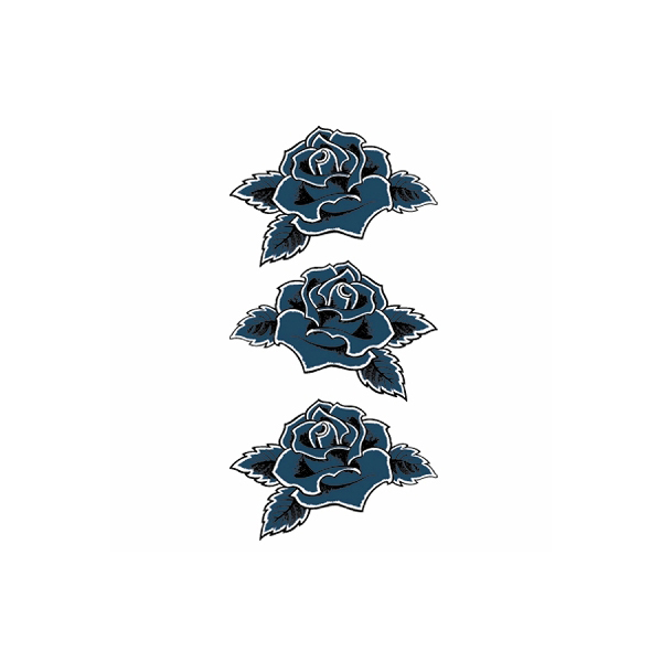 タトゥーシール 青薔薇