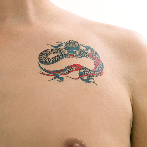 タトゥーシール 玉龍