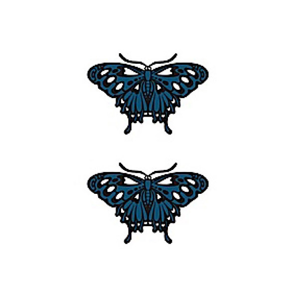 タトゥーシール 青の蝶
