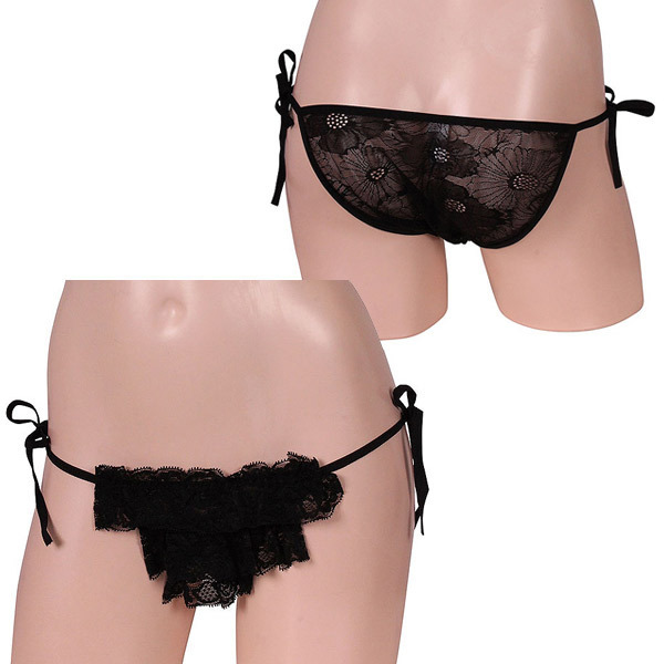 女の子らしさ最高潮ローターポケット付きサイドリボンショーツ