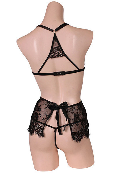 女っぷりがアガるブラックレースベビ−ドールセット