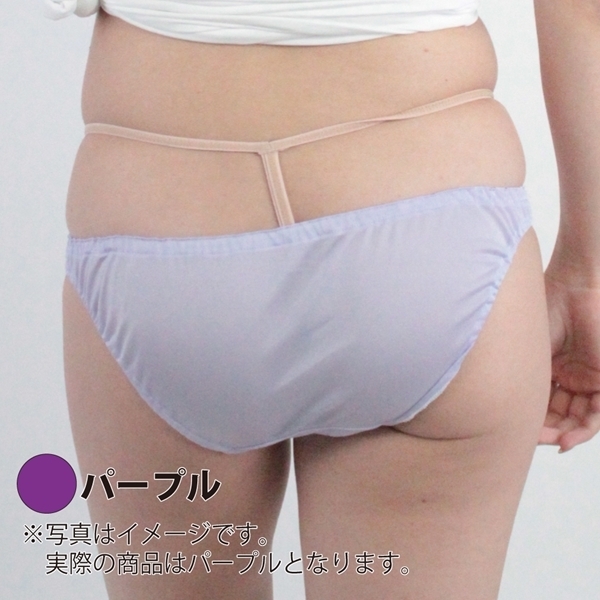 通気性の良い光沢インゴムフルバック (パープル)