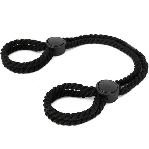 <SM VIP>超簡単!手枷足枷縄 (ブラック)