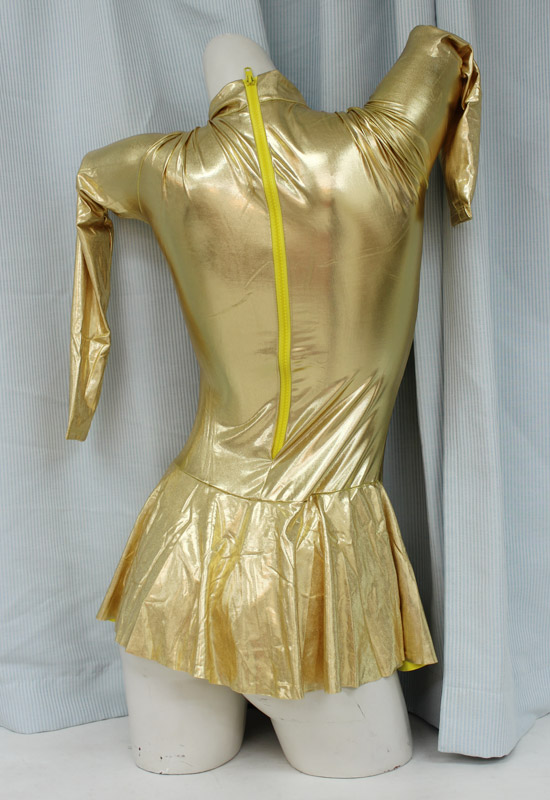 スカート付き長袖レオタード M