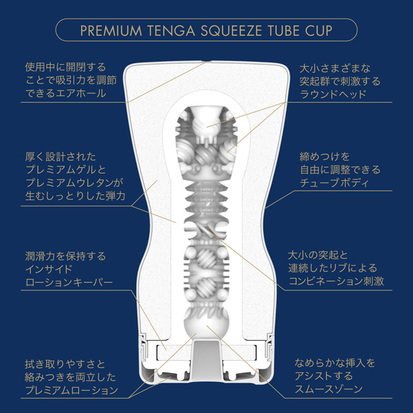 PREMIUM TENGA スクイズチューブカップ (ノーマル)