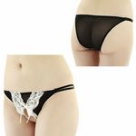 ラッセルレースフリルオープンハーフバック(下着) ラッセルレースフリルオープンハーフバック