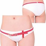 ベルト付赤リボンショーツ(下着) ベルト付赤リボンショーツ