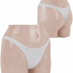 ウェット生地ストレッチVラインTバック ホワイト(下着) ウェット生地ストレッチVラインTバック ホワイト