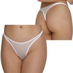 2wayストレッチ極薄ハイレグTバック ホワイト(下着) 2wayストレッチ極薄ハイレグTバック ホワイト