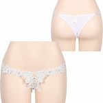 花びらモチーフレースハーフバック(下着) 花びらモチーフレースハーフバック