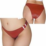 商品入荷待ち 光沢ストレッチブルマハーフバック レッド(下着)