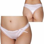 光沢スベスベ生地フリルラインTバック ピンク(下着) 光沢スベスベ生地フリルラインTバック ピンク