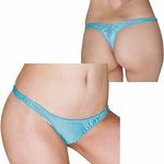 光沢ストレッチシンプルTバック Lサイズ ターコイズ(下着) 光沢ストレッチシンプルTバック Lサイズ ターコイズ