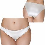 商品入荷待ち UNISEX 光沢ストレッチゆったりフルバック ホワイト(下着)