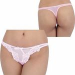 スパークハーフ&レースコンビTバック ピンク(下着) スパークハーフ&レースコンビTバック ピンク