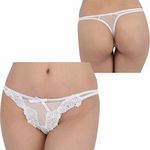 スパークハーフ&レースコンビTバック ホワイト(下着) スパークハーフ&レースコンビTバック ホワイト