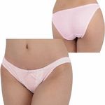 コットン&レースコンビフルバック ピンク(下着) コットン&レースコンビフルバック ピンク