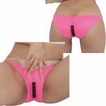 2wayストレッチ外側玉付き極小ハーフバック ローズ(下着) 2wayストレッチ外側玉付き極小ハーフバック ローズ