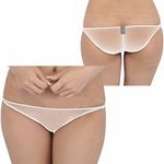 商品入荷待ち 極薄ローライズハーフバック ホワイト(下着)