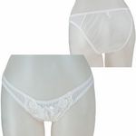 2Lサイズ レース&シースルー極薄フルバック ホワイト(下着) 2Lサイズ レース&シースルー極薄フルバック ホワイト