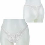 2Lサイズ レース&シースルー極薄Tバック ホワイト(下着) 2Lサイズ レース&シースルー極薄Tバック ホワイト