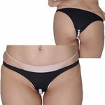 レディース外パール付くい込みハーフバック(下着) レディース外パール付くい込みハーフバック