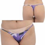 2wayストレッチ迷彩ローライズTバック パープル(下着) 2wayストレッチ迷彩ローライズTバック パープル