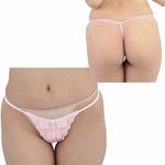 光沢ストレッチフロント総レースGスト ピンク(下着) 光沢ストレッチフロント総レースGスト ピンク