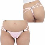 商品入荷待ち 光沢ストレッチバックル付きGスト ピンク(下着)