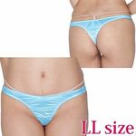 光沢ストレッチシンプルTバック 2L ターコイズ(下着) 光沢ストレッチシンプルTバック 2L ターコイズ