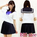 商品入荷待ち 青いリボンのセーラー服(夏服) BIG(衣装・コスチューム)
