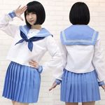 商品入荷待ち 女子大付属校セーラー服(中間服) BIG(衣装・コスチューム)