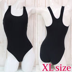 商品入荷待ち パッド付きの本物スクール水着 黒 XL(衣装・コスチューム)